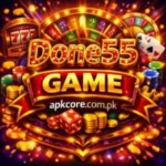 Done55 Game APK showing secure wallet system, local payment options, and fast withdrawal dashboard